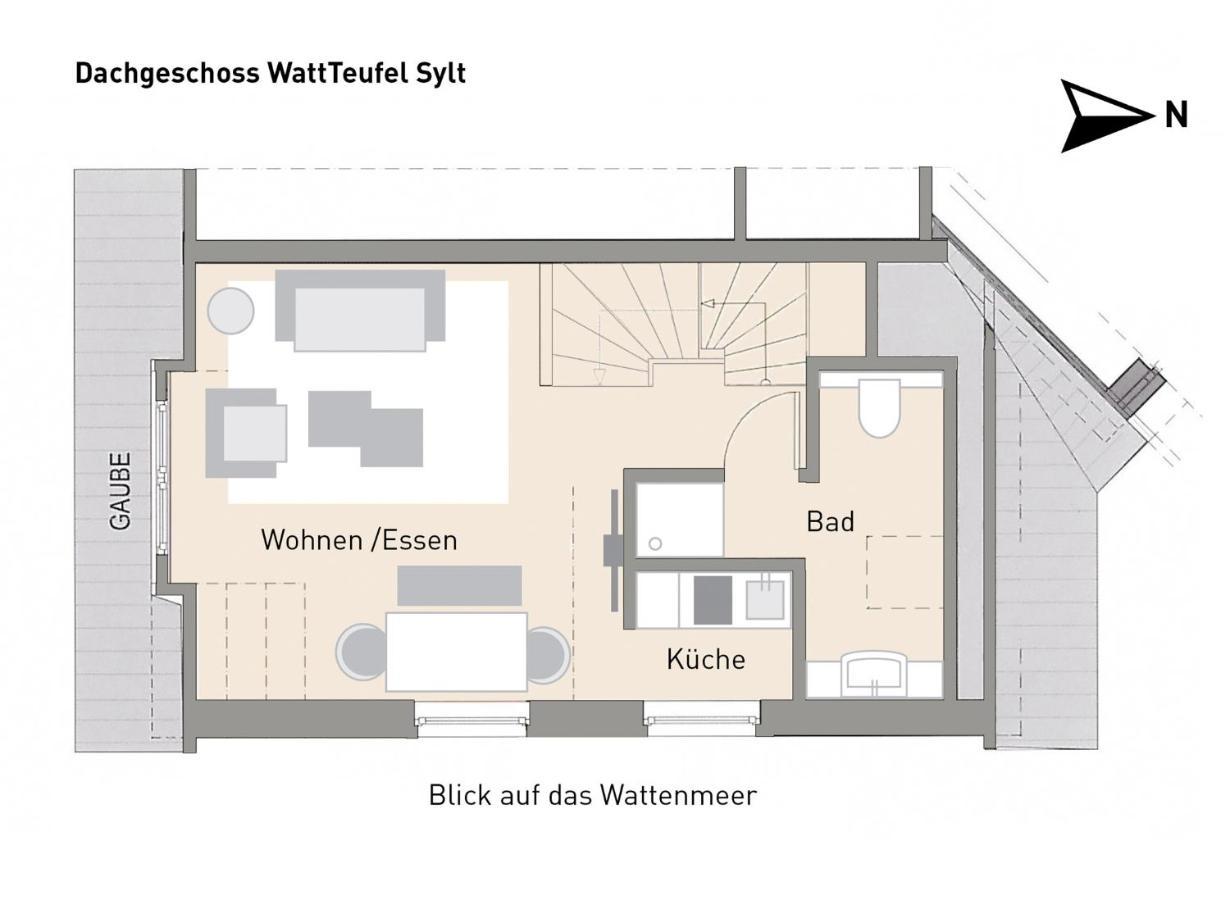 شقة Wattteufel Sylt المظهر الخارجي الصورة